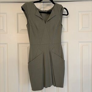 Army green Marciano mini dress